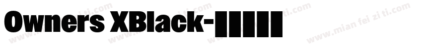 Owners XBlack字体转换